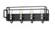 Maxim - 10244BKSBR - Four Light Bath Vanity - Liner - Black / Satin Brass