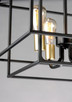 Liner Four Light Pendant (10247BKSBR)