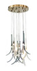 Metropolitan - N9493 - 13 Light Pendant - Featherly - Gold