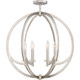 Quoizel - ON1724BN - Six Light Semi-Flush Mount - Orion - Brushed Nickel