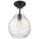 Quoizel - QSF4019OZ - One Light Semi-Flush Mount - Genie - Old Bronze