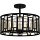 Quoizel - QSF5600MBK - Four Light Semi-Flush Mount - Quoizel Semi-Flush Mount - Matte Black