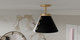 Quoizel Semi-Flush Mount One Light Semi Flush Mount (QSF6224BWS)