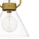 Webster One Light Semi Flush Mount (WBS1712WS)
