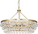 Robert Abbey - 1004 - Six Light Chandelier - Bling - Antique Brass