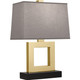 Robert Abbey - 100G - One Light Table Lamp - Doughnut - Natural Brass