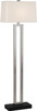 Robert Abbey - 108X - One Light Floor Lamp - Doughnut - Antique Silver