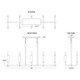 Mavisten Edition Carbonia Ten Light Chandelier (1409)