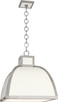 Robert Abbey - 1447 - Three Light Pendant - Ranger - Glossy White Painted w/Polished Nickel