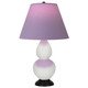 Robert Abbey - 1650L - One Light Accent Lamp - Small Double Gourd - Lily Glazed Ceramic w/Deep Patina Bronze