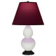 Robert Abbey - 1650P - One Light Accent Lamp - Small Double Gourd - Lily Glazed Ceramic w/Deep Patina Bronze