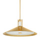 Hudson Valley - 3028-AGB - LED Pendant - Clermont - Aged Brass