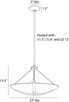 Karlsen Three Light Semi-Flush Mount (DFI08)