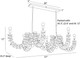 Kalama Eight Light Linear Chandelier (DLS16)