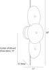 Kylie Two Light Wall Sconce (DWC64)