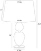 Aubrey One Light Table Lamp (PTC66-829)