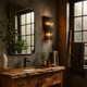Park Row Three Light Wall Sconce (393W03MBFG)