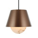 Varaluz - 529P06BGMB - Six Light Pendant - Rock On - Brontourage/Matte Black