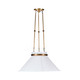 Varaluz - 540P01AWHTBRZ - One Light Pendant - Mood Swings - Heritage White/Heritage Bronze