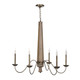 Varaluz - 545C05BRZ - Five Light Chandelier - Dinner at - Heritage Bronze