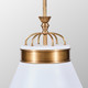 Savarin One Light Pendant (549P01WHTBRZ)