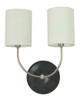 House of Troy - GS775-2-SNBM - Two Light Wall Lamp - Scatchard - Black Matte and Satin Nickel