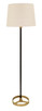 House of Troy - M600-BLKAB - One Light Floor Lamp - Morgan - Black/Antique Brass