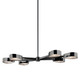 Troy Lighting - F7336-TBK/BCR - Six Light Linear Pendant - Allisio - Texture Black