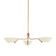 Troy Lighting - F8143-PBR/SSD - Three Light Chandelier - Sacramento - Patina Brass