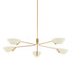 Troy Lighting - F8163-PBR/SSD - Five Light Chandelier - Sacramento - Patina Brass