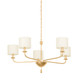 Troy Lighting - F9737-VGL - Five Light Chandelier - Osmond - Vintage Gold Leaf