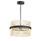 ET2 - E34255-BKSBR - LED Pendant - Chimes 5CCT - Black / Satin Brass