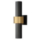 ET2 - E34756-BKGLD - LED Outdoor Wall Sconce - Reveal Outdoor - Black / Gold