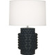 Robert Abbey - OS801 - One Light Accent Lamp - Small Dolly - Obsidian Glazed Textured Ceramic