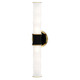 Robert Abbey - OS83 - Two Light Wall Sconce - Kane - Obsidian w/Modern Brass