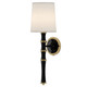 Robert Abbey - OS87 - One Light Wall Sconce - Kane - Obsidian w/Modern Brass