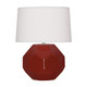 Robert Abbey - OX02 - One Light Accent Lamp - Small Franklin - Oxblood Glazed Ceramic