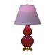 Robert Abbey - OX10L - One Light Accent Lamp - Small Double Gourd - Oxblood Glazed Ceramic w/Antique Natural Brass