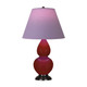 Robert Abbey - OX11L - One Light Accent Lamp - Small Double Gourd - Oxblood Glazed Ceramic w/Deep Patina Bronze
