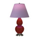 Robert Abbey - OX12L - One Light Accent Lamp - Small Double Gourd - Oxblood Glazed Ceramic w/Antique Silver