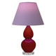 Robert Abbey - OX13L - One Light Accent Lamp - Small Double Gourd - Oxblood Glazed Ceramic w/Lucite
