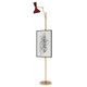 Robert Abbey - OX16OX - One Light Floor Easel - Clare - Modern Brass w/Oxblood Painted