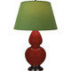 Robert Abbey - OX21G - One Light Table Lamp - Double Gourd - Oxblood Glazed Ceramic w/Deep Patina Bronze