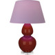 Robert Abbey - OX23L - One Light Table Lamp - Double Gourd - Oxblood Glazed Ceramic w/Lucite