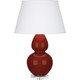 Robert Abbey - OX23X - One Light Table Lamp - Double Gourd - Oxblood Glazed Ceramic w/Lucite
