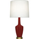 Robert Abbey - OX38 - One Light Table Lamp - Emma - Oxblood Glazed Ceramic w/Warm Brass