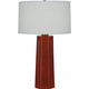 Robert Abbey - OX960 - One Light Table Lamp - Mason - Oxblood Glazed Ceramic