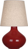 Robert Abbey - OX991 - One Light Table Lamp - June - Oxblood Glazed Ceramic