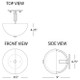 Mavisten Edition Copernica One Light Wall Sconce (P604WHT)