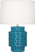 Robert Abbey - PC801 - One Light Accent Lamp - Small Dolly - Peacock Glazed Textured Ceramic